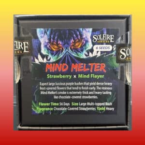 Mind Melter cannabis strain seed pack by Solfire Gardens