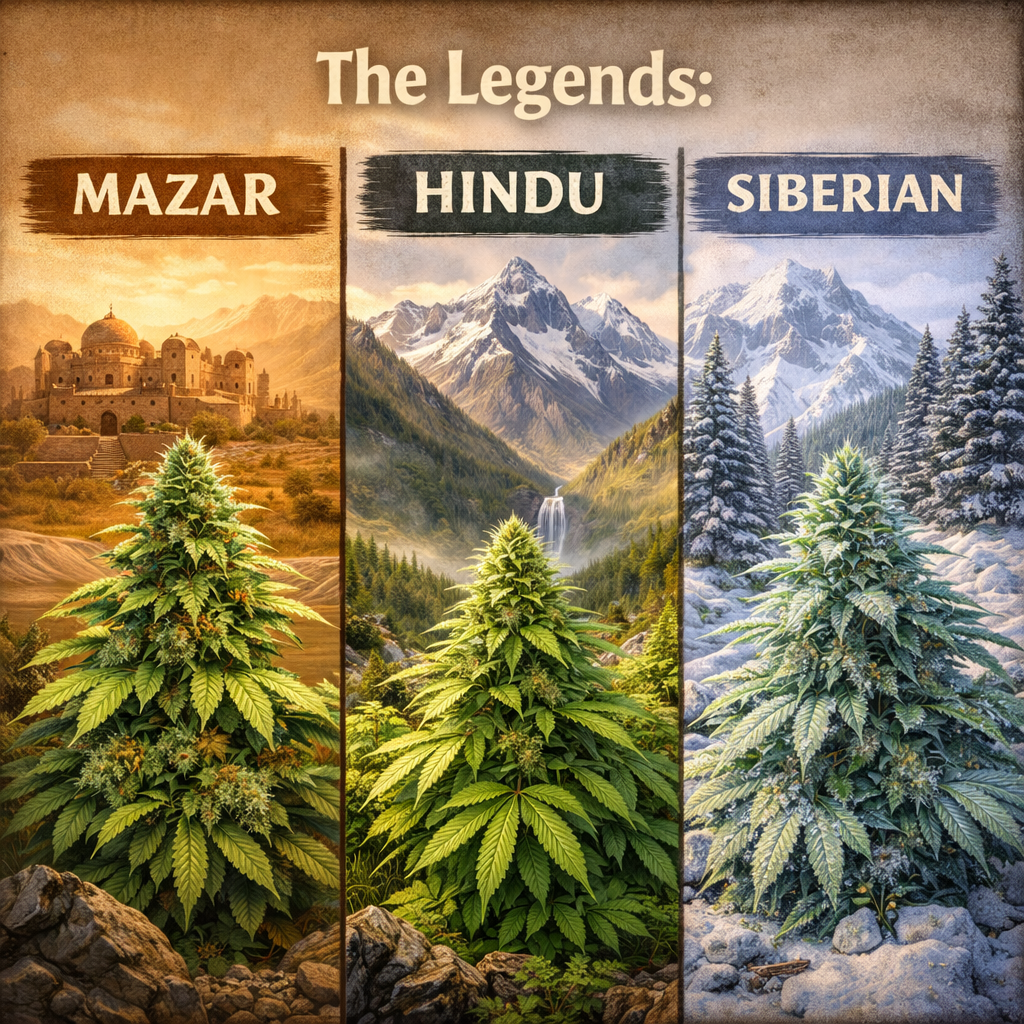 The Legendary Cannabis Strains: Mazar, Hindu Kush, and Siberian